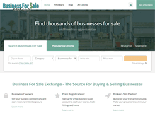 Tablet Screenshot of businessforsaleexchange.com